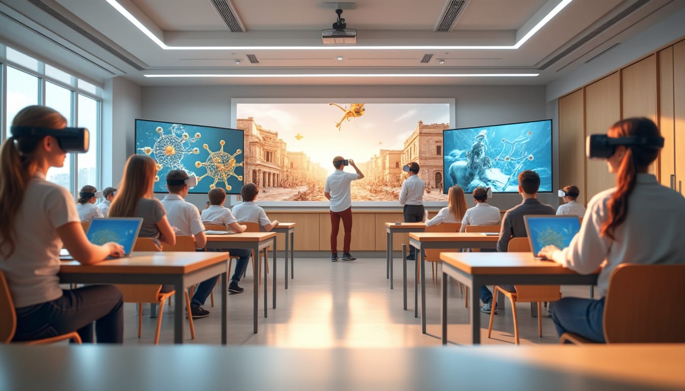 découvrez comment la réalité virtuelle (vr) transforme l'éducation en offrant des expériences immersives et interactives. explorez les avantages et les applications pédagogiques de la vr pour engager les élèves et révolutionner l'apprentissage.